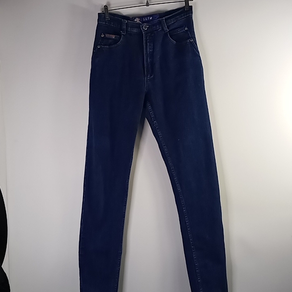 Posted Slim Fit Straight Leg Blue Jeans Size 9/10 Long - Picture 2 of 16